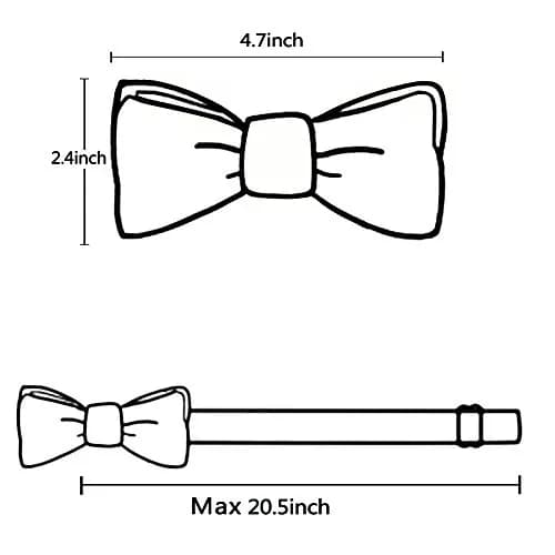 Alizeal Men's 3.5cm Y-Back Adjustable Suspender and Bowtie, Maroon | Classic Style for Men & Women thumbnail 4