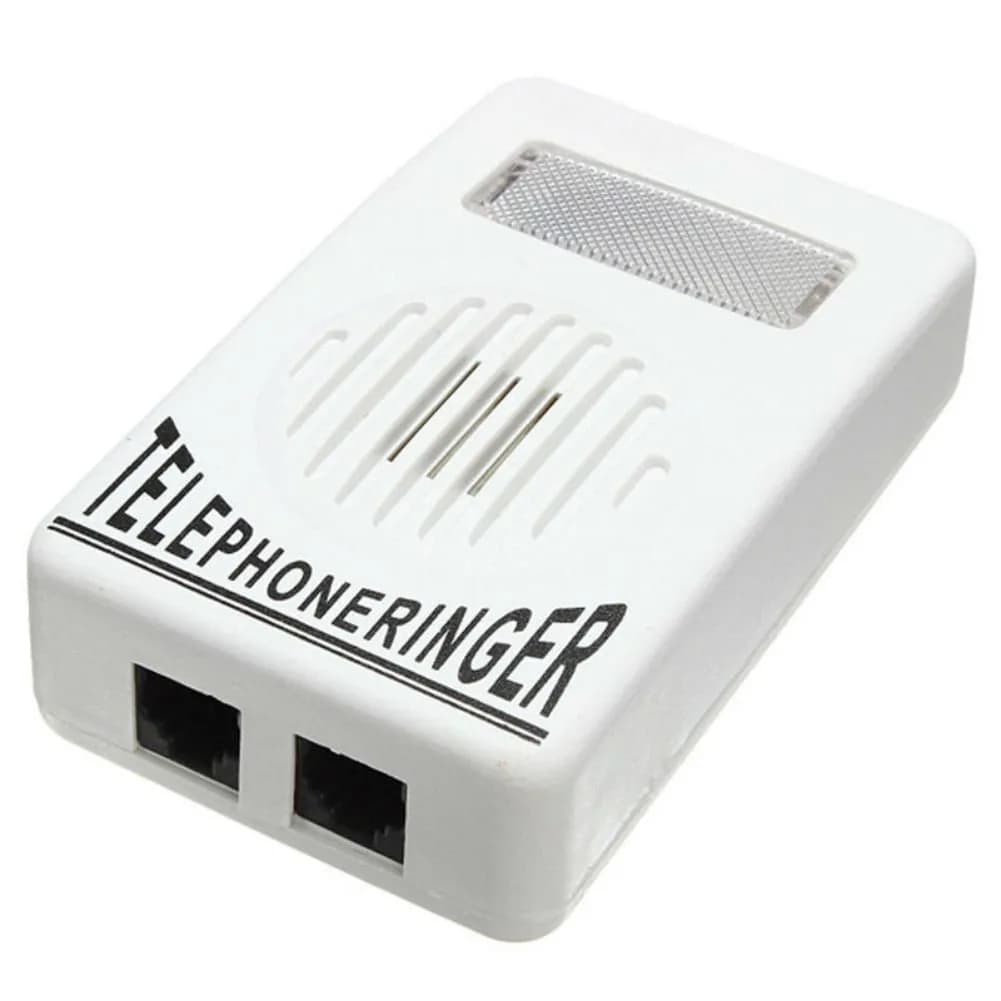 AKOAK Loud Sound Telephone Ring Amplifier with Light Flasher | Boosts Ring Volume Up to 95db - main product image