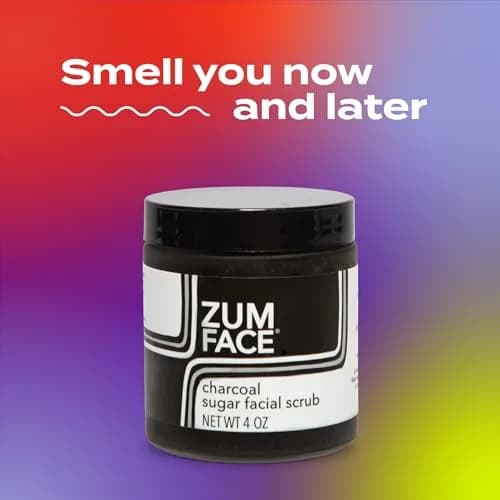 Indigo Wild Zum Face Sugar Facial Scrub - Charcoal & Organic Cane Sugar - 4 Oz | Gentle Exfoliator for All Skin Types thumbnail 3