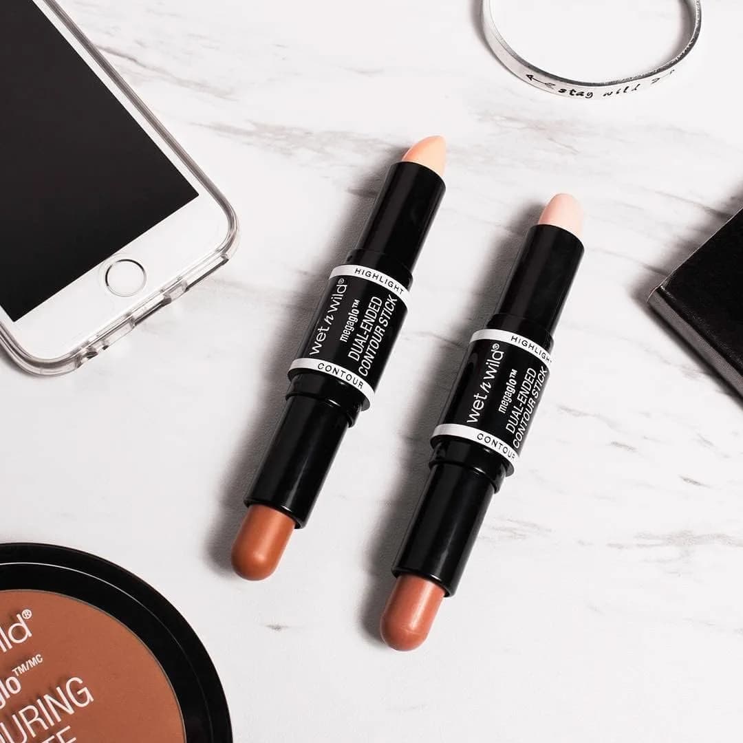 wet n wild MegaGlo Dual-Ended Contour Stick Medium/Tan, Cruelty-Free | Semi-Matte Finish - view 3