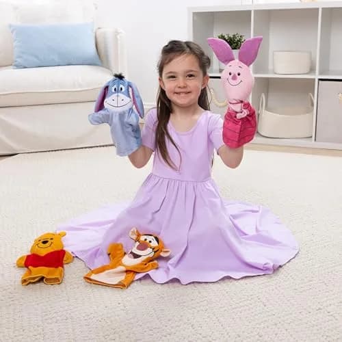 Melissa & Doug Disney Winnie The Pooh Hand Puppets | 4 Plush Characters for Kids & Adults thumbnail 7