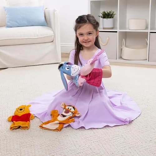 Melissa & Doug Disney Winnie The Pooh Hand Puppets | 4 Plush Characters for Kids & Adults thumbnail 8