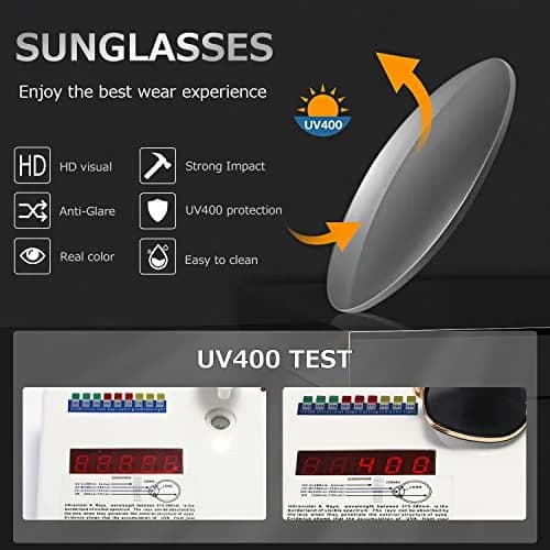 AEVOGUE Men's Oversized Shield Sunglasses AE0336 | Retro Alloy Frame, 62mm Lens Width, UV Protection thumbnail 7