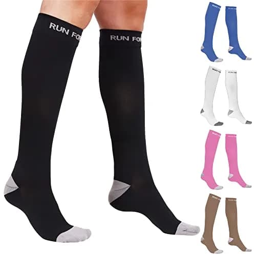 Run Forever Compression Socks for Men & Women | 20-30mmHg Support for Active Lifestyle thumbnail 1