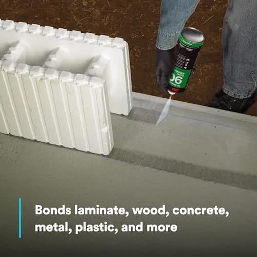 3M Hi-Strength 90 Spray Adhesive 500ml (17.7 fl oz) | Bonds Laminate, Wood, Concrete, Metal, Plastic thumbnail 6
