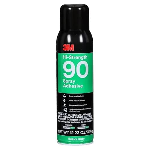 3M Hi-Strength 90 Spray Adhesive 500ml (17.7 fl oz) | Bonds Laminate, Wood, Concrete, Metal, Plastic thumbnail 1