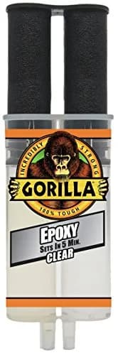 Gorilla 2 Part Epoxy Clear Syringe 9.35 fl oz (276ml) | Strong Metal Bonding for Repairs thumbnail 2