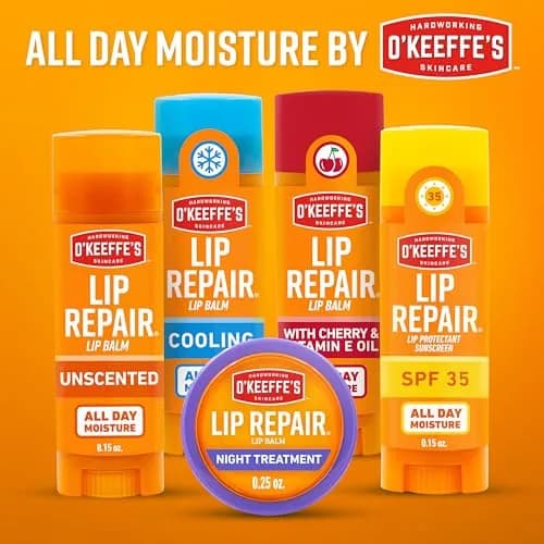 O'Keeffe's Lip Repair Balm, Cooling Relief, 2-Pack | Heals & Moisturizes Dry, Cracked Lips thumbnail 9
