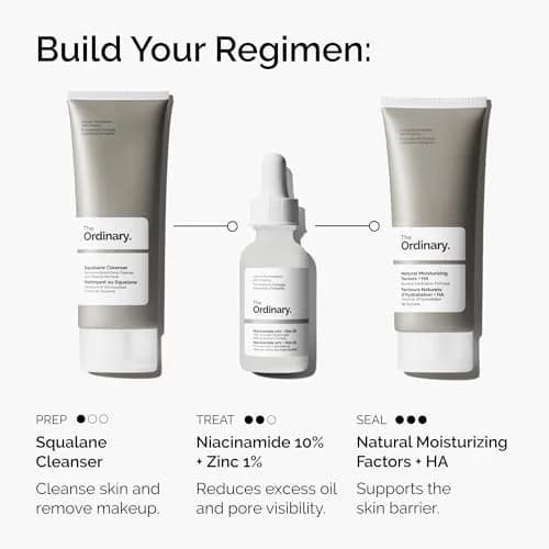 The Ordinary Niacinamide 10% + Zinc 1% Serum for Blemish-Prone Skin, 1 Fl Oz (30ml) | Smoothing Serum for Blemish-Prone Skin thumbnail 6