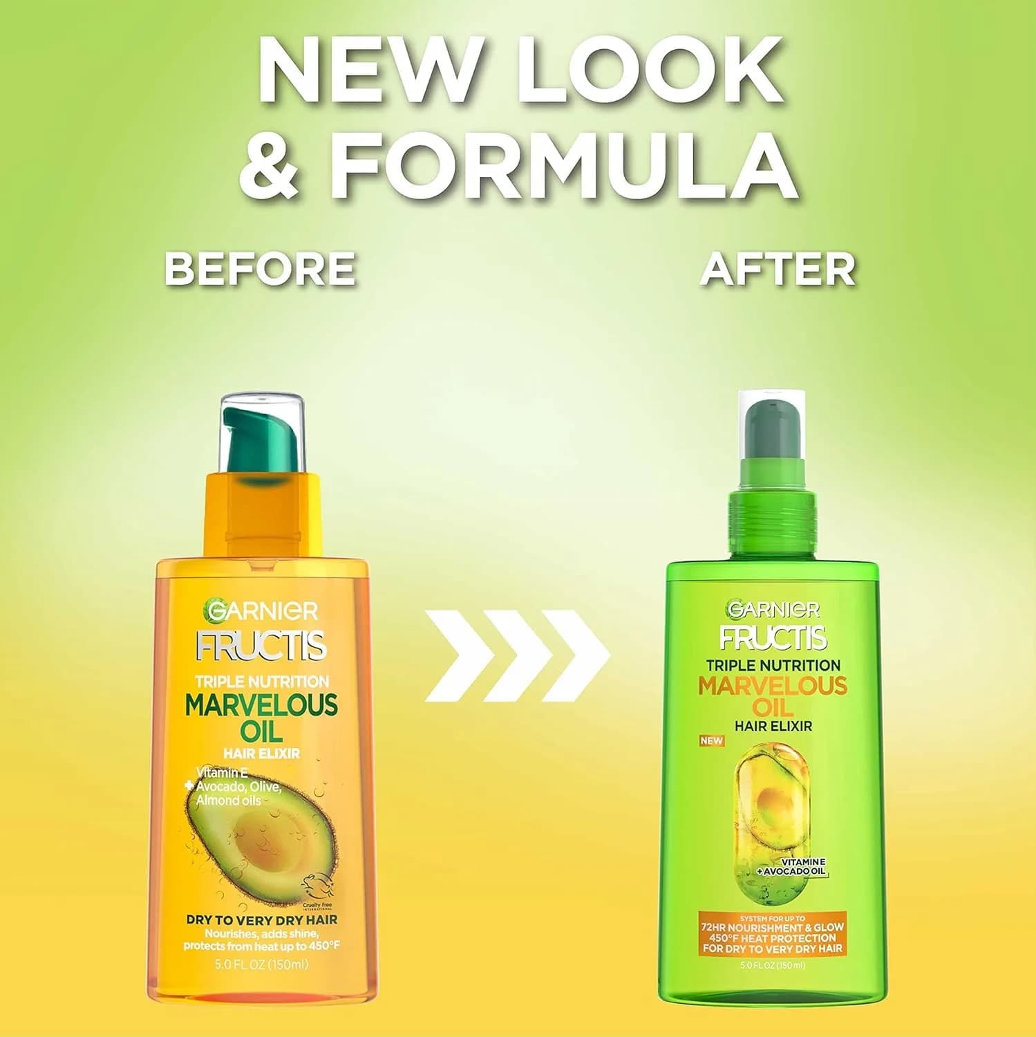 Garnier Fructis Triple Nutrition Marvelous Oil Hair Elixir 160ml (5.0 Fl Oz) | Intense Nourishment for Dry Hair - view 7