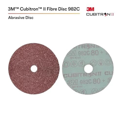 3M Cubitron II Fibre Disc, 982C, 60+, 9-1/8 in x 7/8 in | Heavy-Duty Ceramic Abrasive Disc thumbnail 2