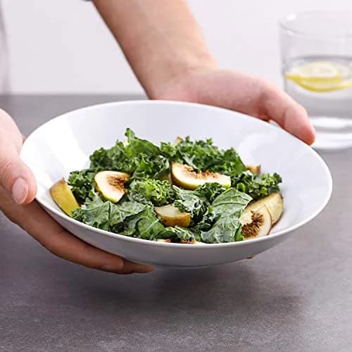 Y YHY 8" Pasta Bowls Set for 6 | Porcelain 22oz Salad & Soup Bowls, Microwave & Dishwasher Safe thumbnail 2