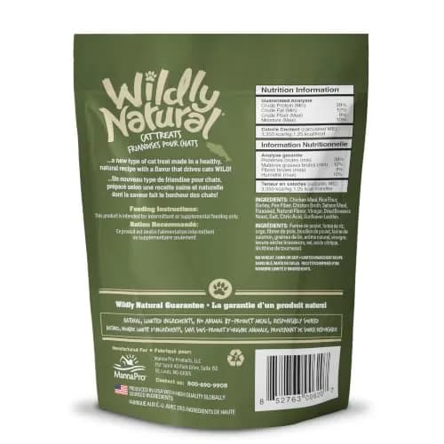 Wildly Natural Salmon Flavor Crunchy Cat Treats | Wholesome, Low-Calorie Snack for Indoor Cats thumbnail 8