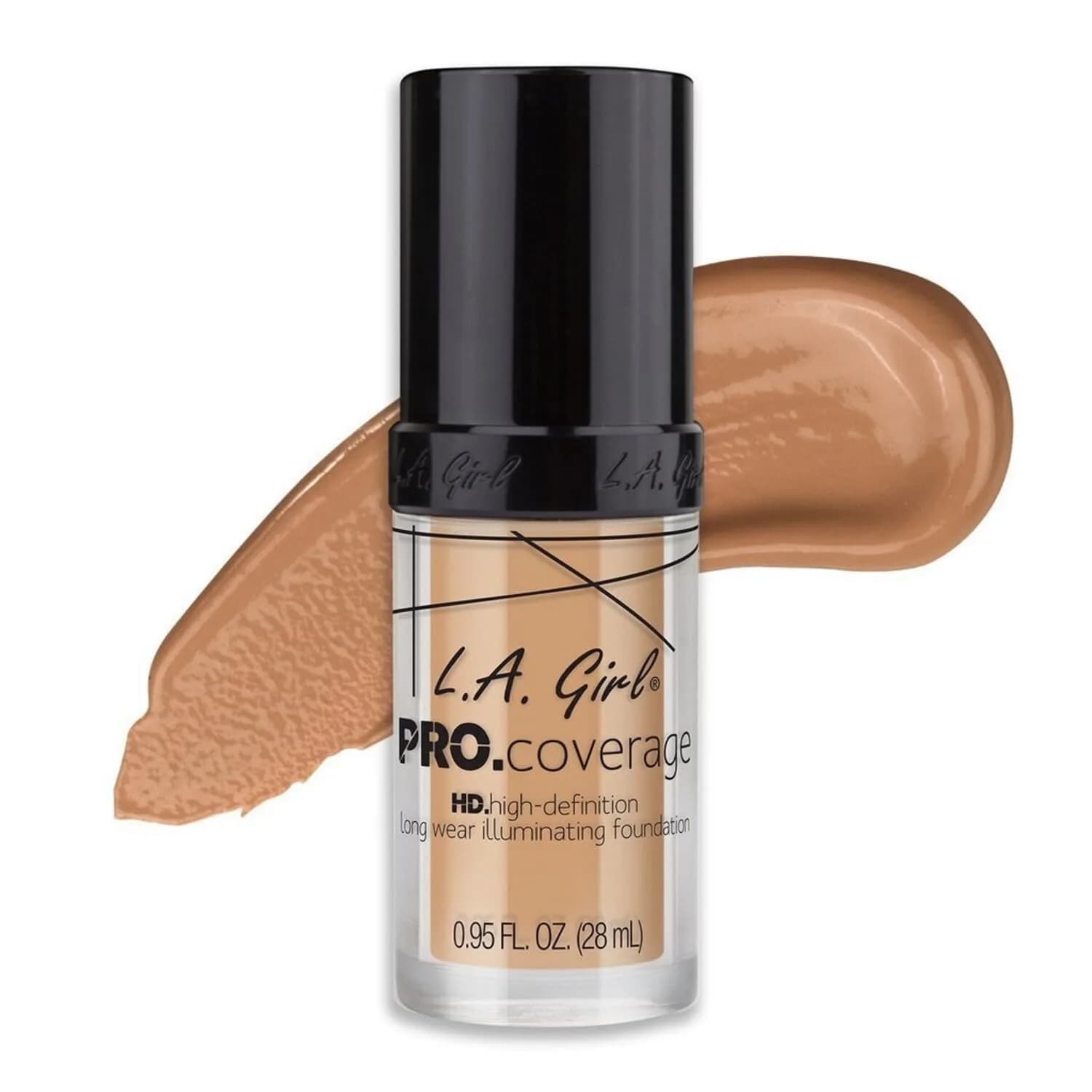 L.A. Girl Pro Coverage Liquid Foundation in Natural - 28.08ml (0.95 Fl Oz) for a Dewy Radiance - view 2