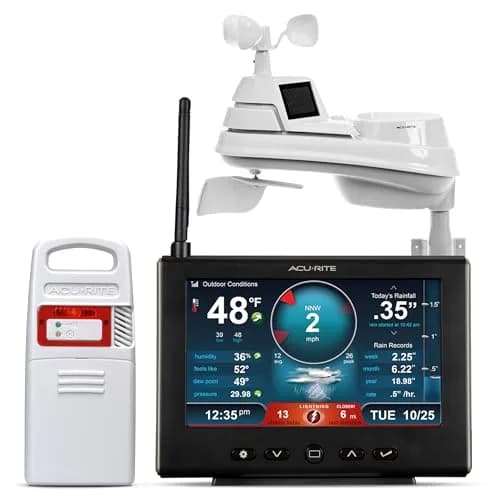 AcuRite Iris 5-in-1 Weather Station with HD Display, Lightning Detection & Barometer | 2.65 kg (5.5 lb) Weather Monitoring System thumbnail 1