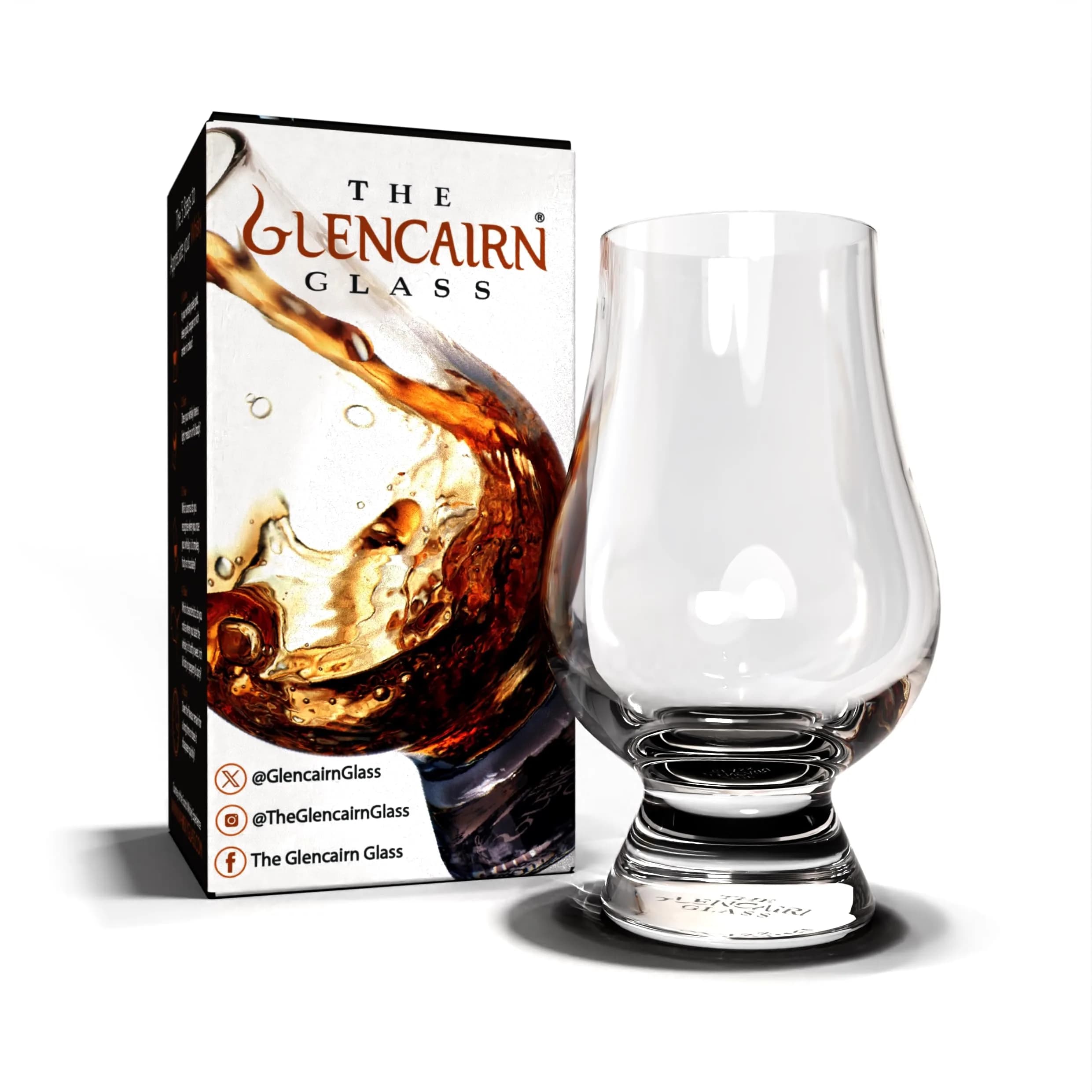 GLENCAIRN Whisky Glass in Gift Carton, Set of 6 | 200ml (6.76 Fl Oz) Lead-Free Crystal