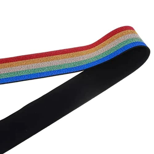 COTOWIN 2-inch Wide Glitter Straps Color Plush Elastic Band 3-Yard | Soft Comfortable Sewing Elastic thumbnail 5