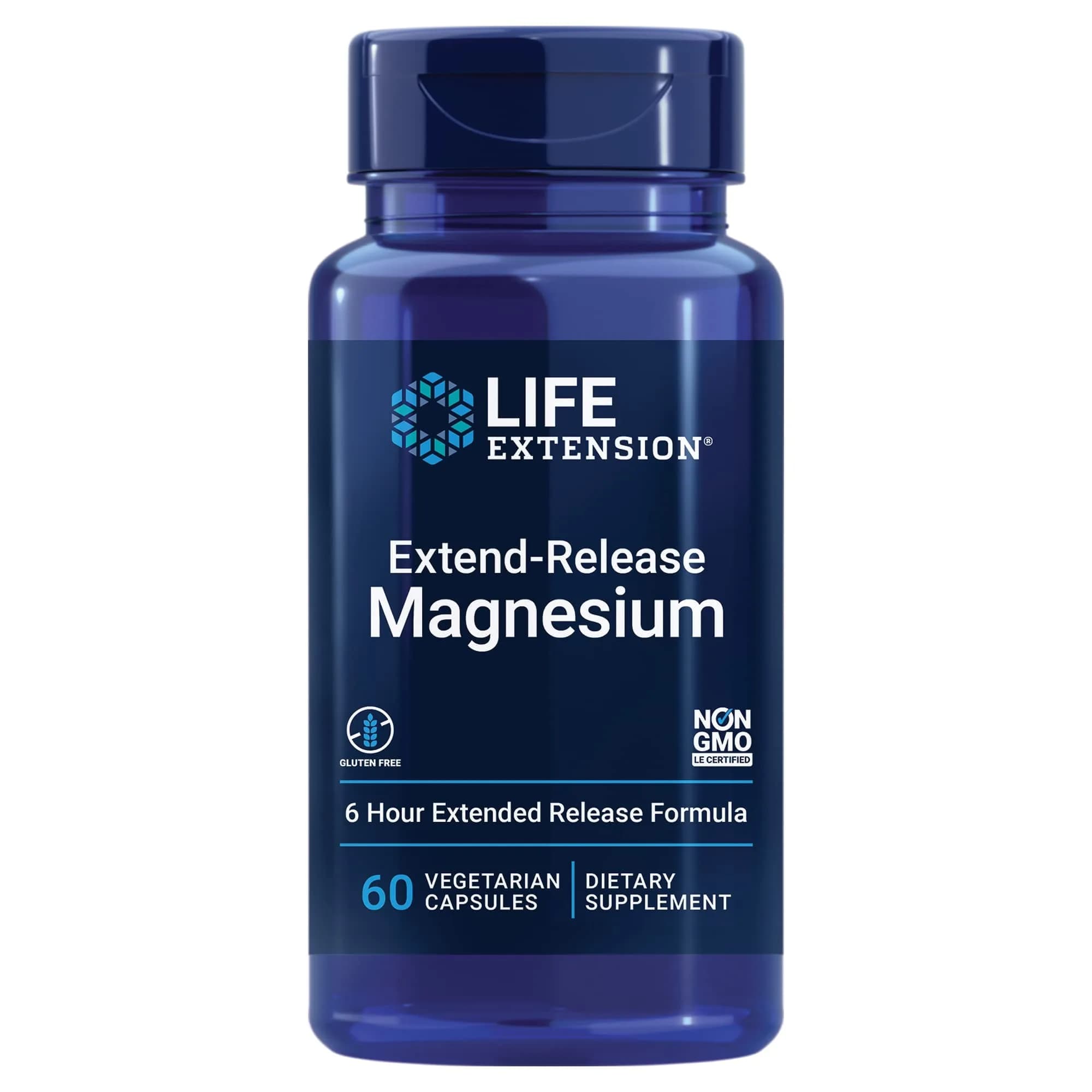 Life Extension Extend-Release Magnesium Capsules | 250mg (60 Count, 1-2 Month Supply) - main product image