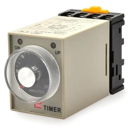 Baomain Timer Delay Relay AC 220V 60 Min | Power-On Delay with Dual LED thumbnail 1