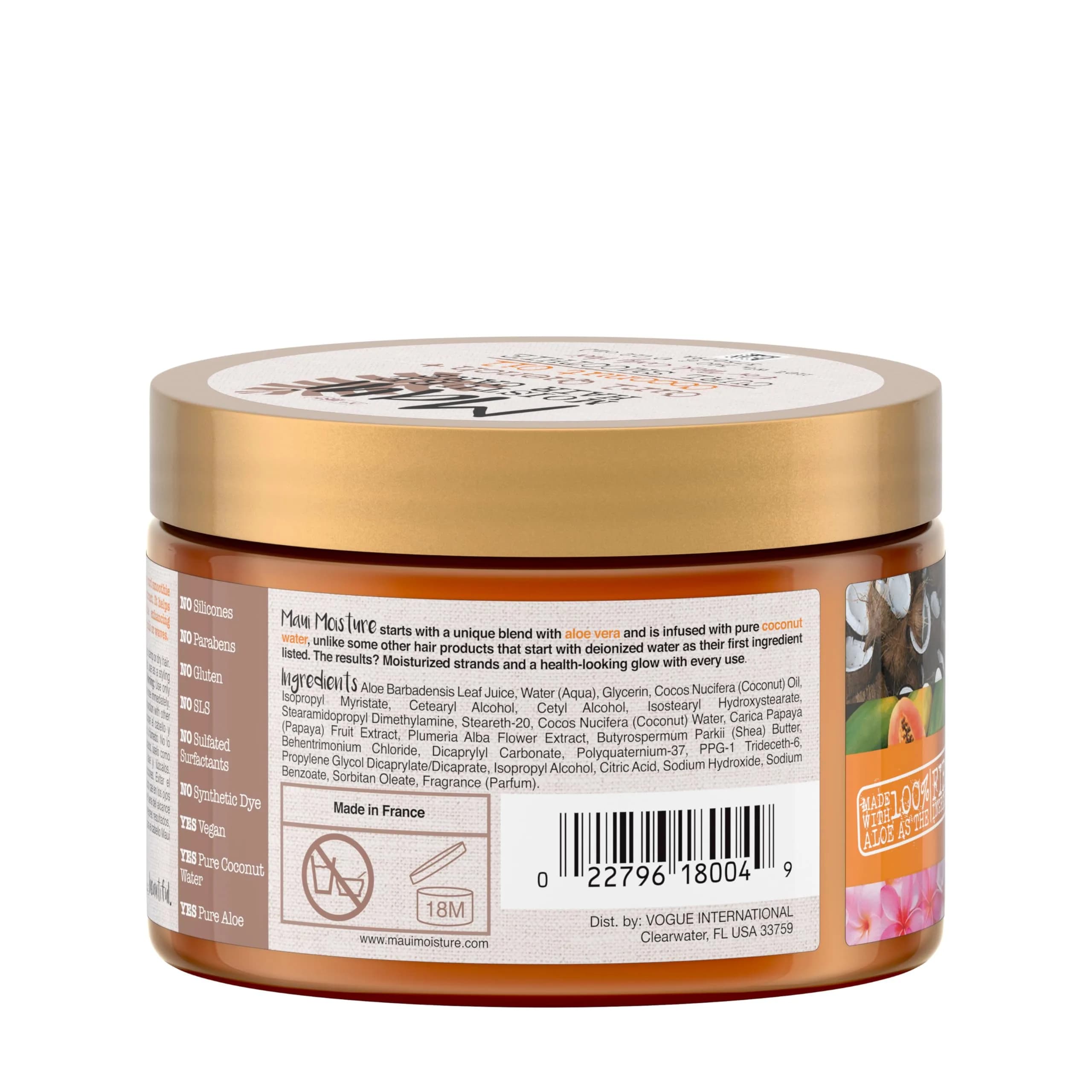Maui Moisture Curl Quench + Coconut Oil Hydrating Curl Cream Smoothie 355ml (12 fl oz) | Tames Frizz for Curly Hair - view 8