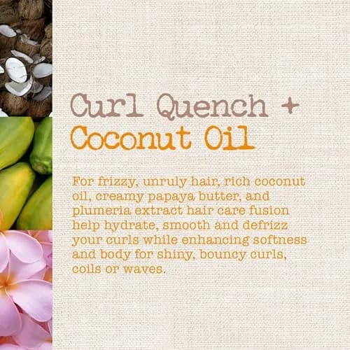 Maui Moisture Curl Quench + Coconut Oil Hydrating Curl Cream Smoothie 355ml (12 fl oz) | Tames Frizz for Curly Hair thumbnail 2