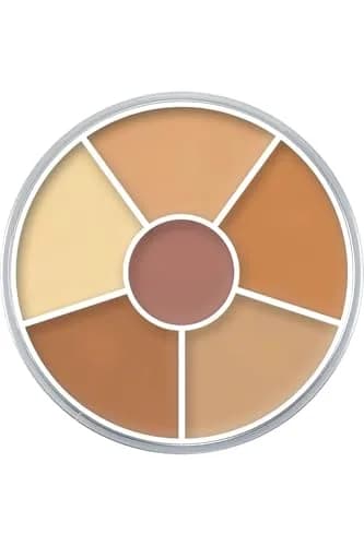 Kryolan Concealer Circle 6-Color Cream Palette 1.41 Ounce | Full Coverage for All Skin Types thumbnail 1