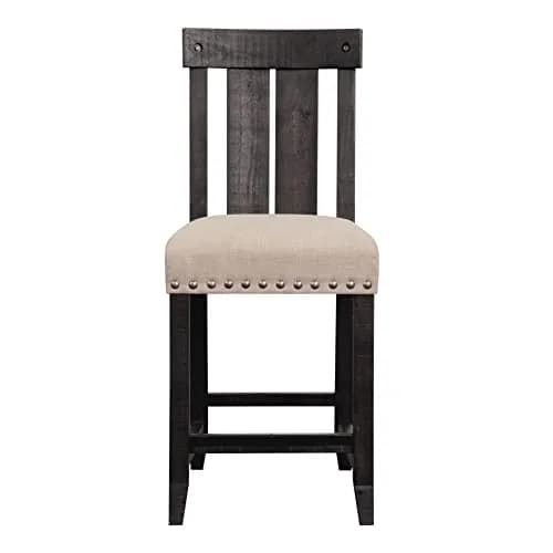Modus Furniture Yosemite Wood Stool, Café | Rustic Industrial Kitchen Seating 45" x 11" x 22" thumbnail 2