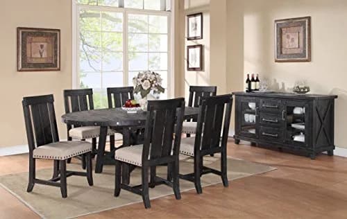 Modus Furniture Yosemite Wood Stool, Café | Rustic Industrial Kitchen Seating 45" x 11" x 22" thumbnail 3
