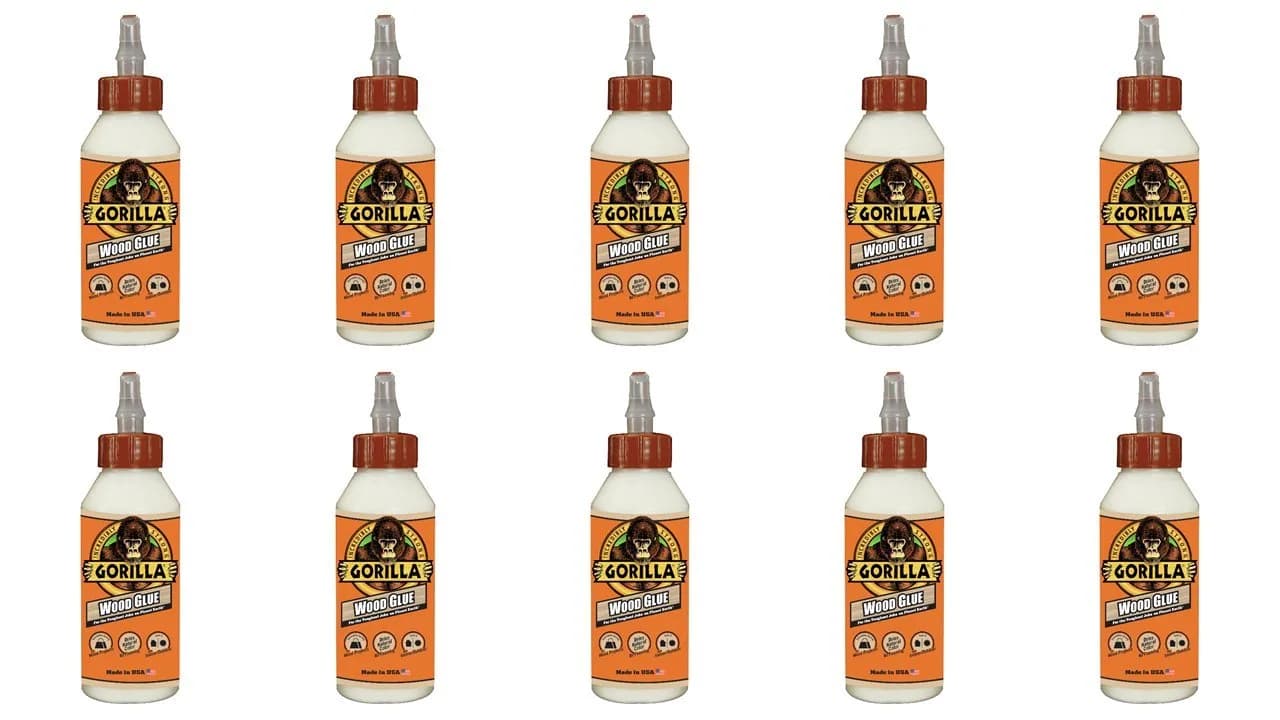 Gorilla Wood Glue 8 oz (237ml) Pack of 4 | Water-Resistant PVA Adhesive for Indoor & Outdoor Projects — Pack of 4