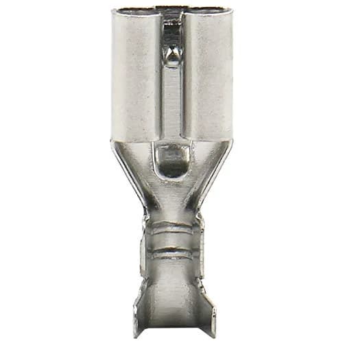 Baomain 100-Pack 6.3mm Female Spade Connectors Non-Insulated Terminals | Reliable Automotive & DIY Wiring thumbnail 6