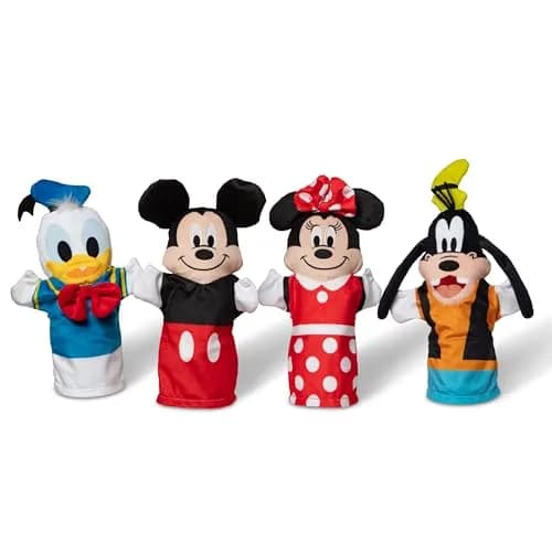Melissa & Doug Disney Mickey Mouse & Friends Soft & Cuddly Hand Puppets | 4-Piece Set for Kids & Adults thumbnail 1