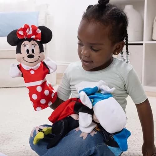 Melissa & Doug Disney Mickey Mouse & Friends Soft & Cuddly Hand Puppets | 4-Piece Set for Kids & Adults thumbnail 7