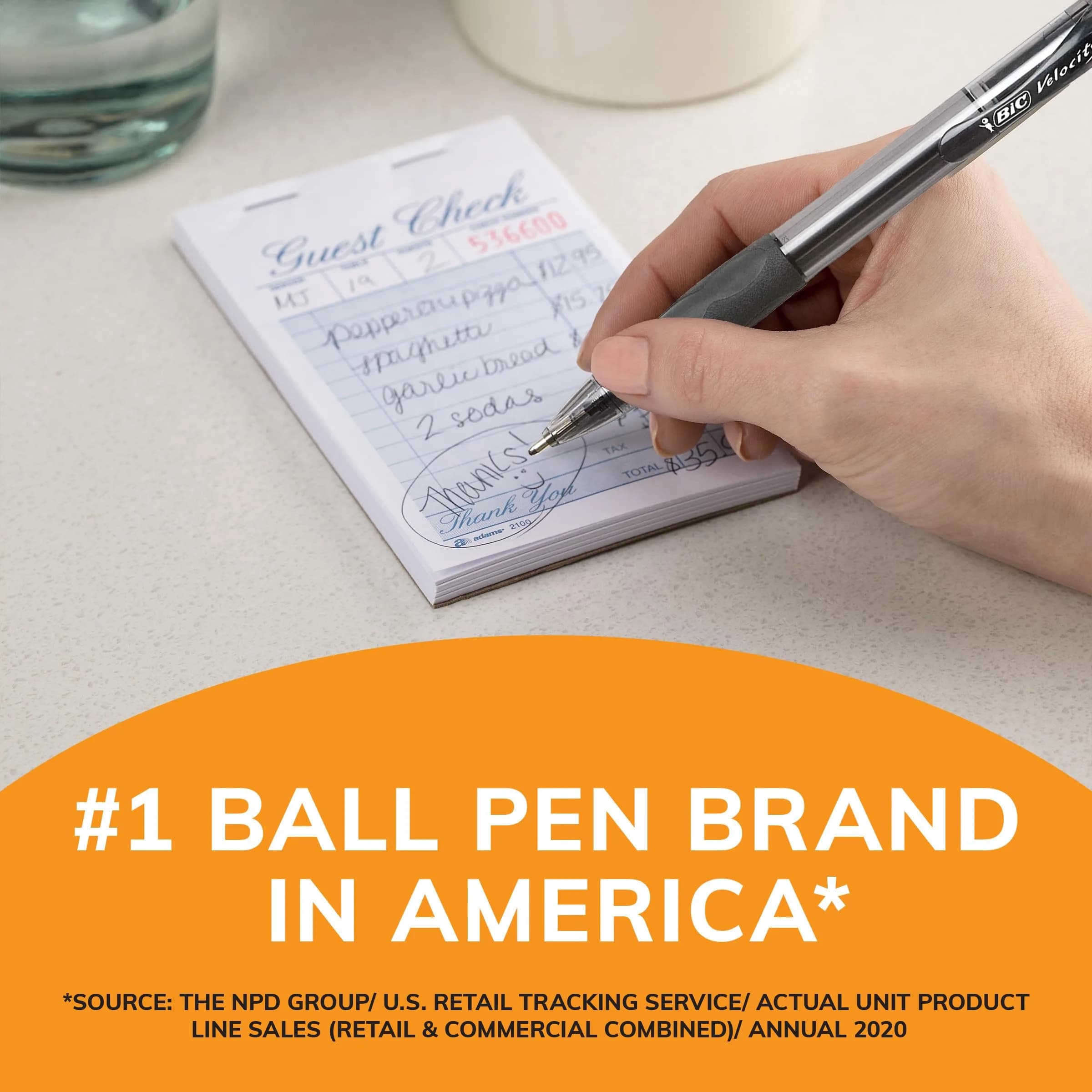 BIC Glide Bold Blue Ballpoint Pens, Bold Point 1.6mm, 36-Count Pack | Smooth Ink Flow for Effortless Writing - view 5