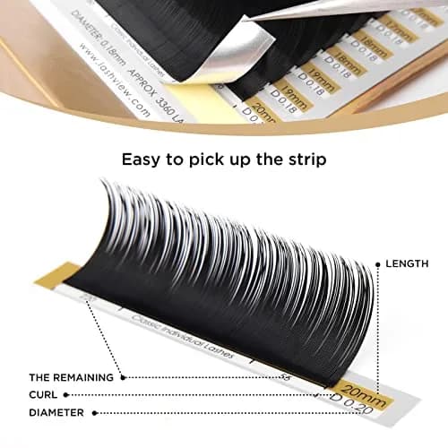 LASHVIEW Natural False Eyelashes C Curl 12mm | Handmade Korean PBT Material thumbnail 5