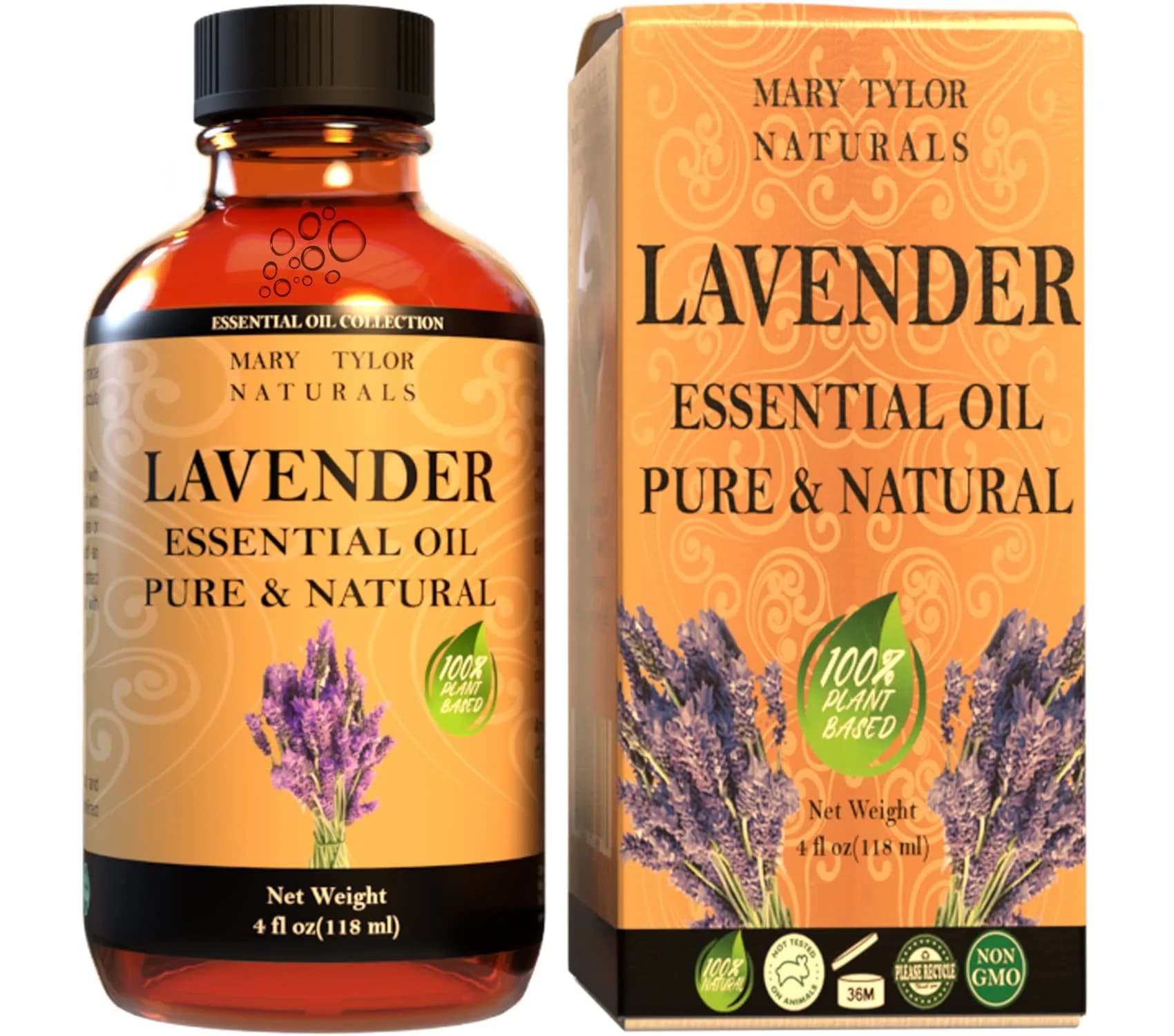Mary Tylor Naturals Coffee Essential Oil 1 oz | Pure Therapeutic Grade Aromatherapy — Lavender / 4 Fl Oz