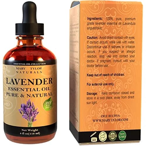 Mary Tylor Naturals Lavender Essential Oil (4 oz) Pure Therapeutic Grade for Aromatherapy, Diffuser, DIY thumbnail 8