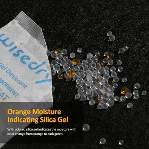 wisedry Color Indicating Silica Gel Desiccant Packets 10g (0.35 oz) - 30 Count | Reusable Moisture Absorbers for Food Grade Storage thumbnail 9