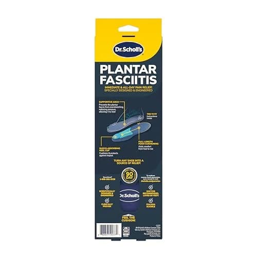 Dr. Scholl's Plantar Fasciitis Relief Orthotic Insoles for Men - Size 8-13 (1 Pair) | Clinically Proven Pain Relief thumbnail 9