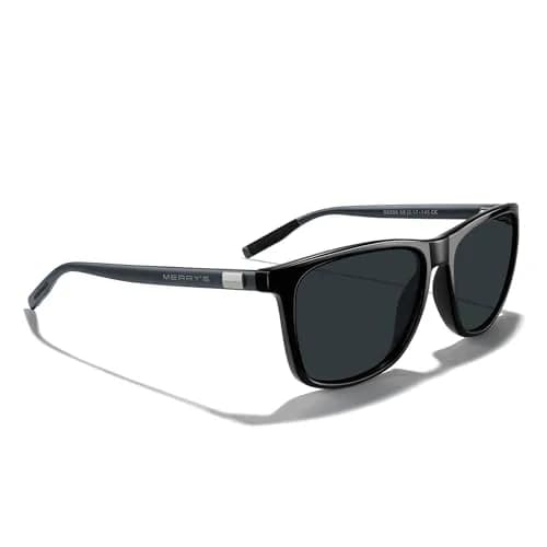 MERRY'S Square Polarized Sunglasses for Men Women Aluminum Temples | UV400 Protection, Polarized & Stylish (70-120 chars) thumbnail 5