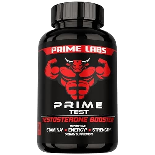Prime Labs Testosterone Booster for Men, Supports Strength & Stamina | 60 Caplets thumbnail 1