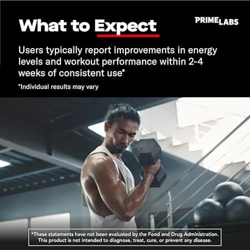 Prime Labs Testosterone Booster for Men, Supports Strength & Stamina | 60 Caplets thumbnail 4