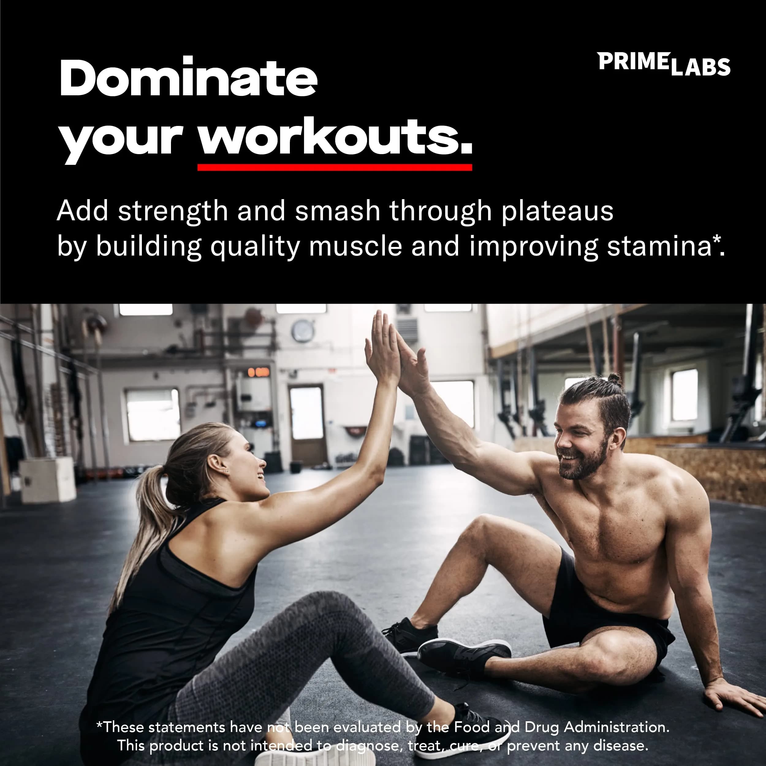 Prime Labs Testosterone Booster for Men, Supports Strength & Stamina | 60 Caplets - view 2