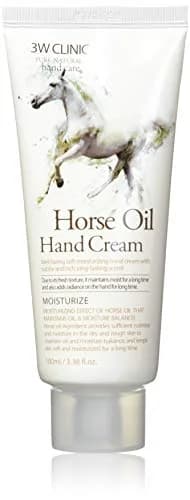 3W Clinic Hand Cream Horse Oil 100ml (3.38 Fl Oz) | Intensive Moisture for Dry Hands thumbnail 1