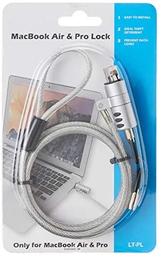 CTA Digital USB Cable Lock – Galvanized Steel Security Lock for MacBook Air & Pro, USB 3.0, Master Key, Secure Lock System (LT-PL) | Space-Saving Security thumbnail 2