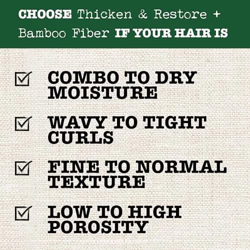 Maui Moisture Thicken & Restore Bamboo Fibers Volumizing Blow Out Mist 236ml (8 Fl Oz) | Vegan Hair Thickening Spray for Curly Hair thumbnail 6