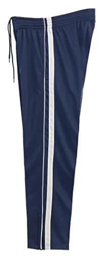 Gioberti Men's Athletic Track Pants, Zip Bottom, Navy, X-Large, 32" Inseam | Versatile Sport & Lounge Wear thumbnail 4
