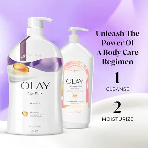 Olay Age Defying Body Wash with Vitamin E, 132 fl oz (33 Fl Oz x 4) | Hydrates for Visibly Healthy Skin thumbnail 8