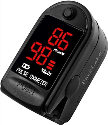 FaceLake FL400 Pulse Oximeter with Carrying Case | Sports & Aviation Use Only, 1 Count, Black thumbnail 1