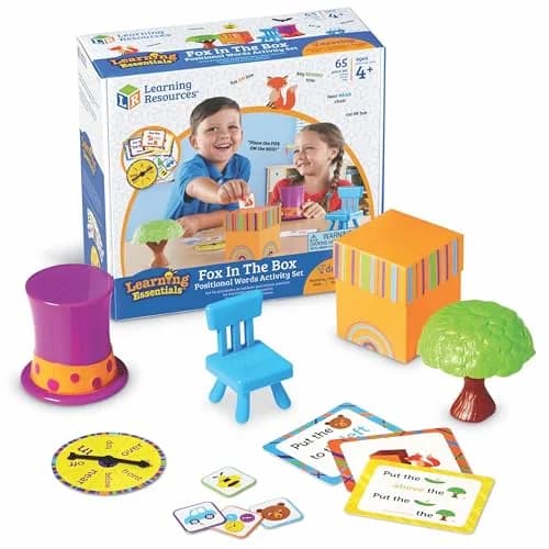 Learning Resources Fox in The Box Positional Words Activity Set | Educational Toy for Kids 48-120 Months — Multi-color