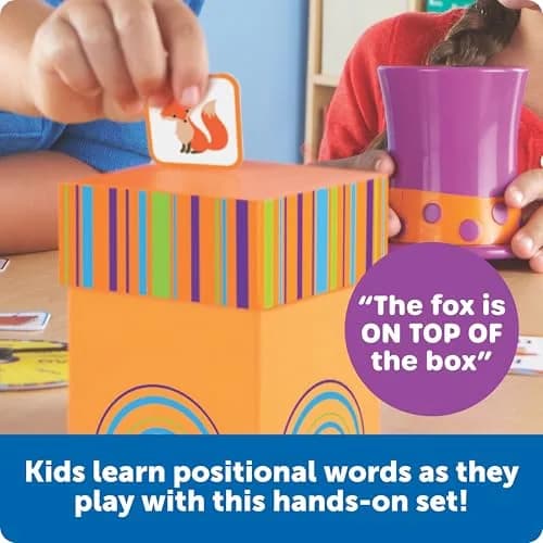 Learning Resources Fox in The Box Positional Words Activity Set | Educational Toy for Kids 48-120 Months thumbnail 3